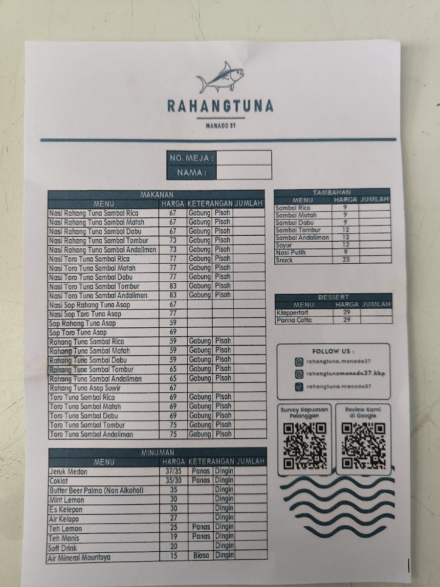 Rahang Tuna Manado 37 Menu - Image 3